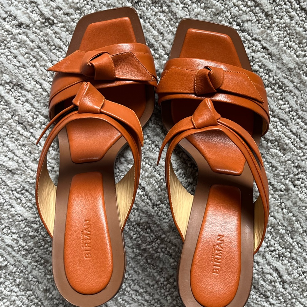 Birman tan heeled sandals